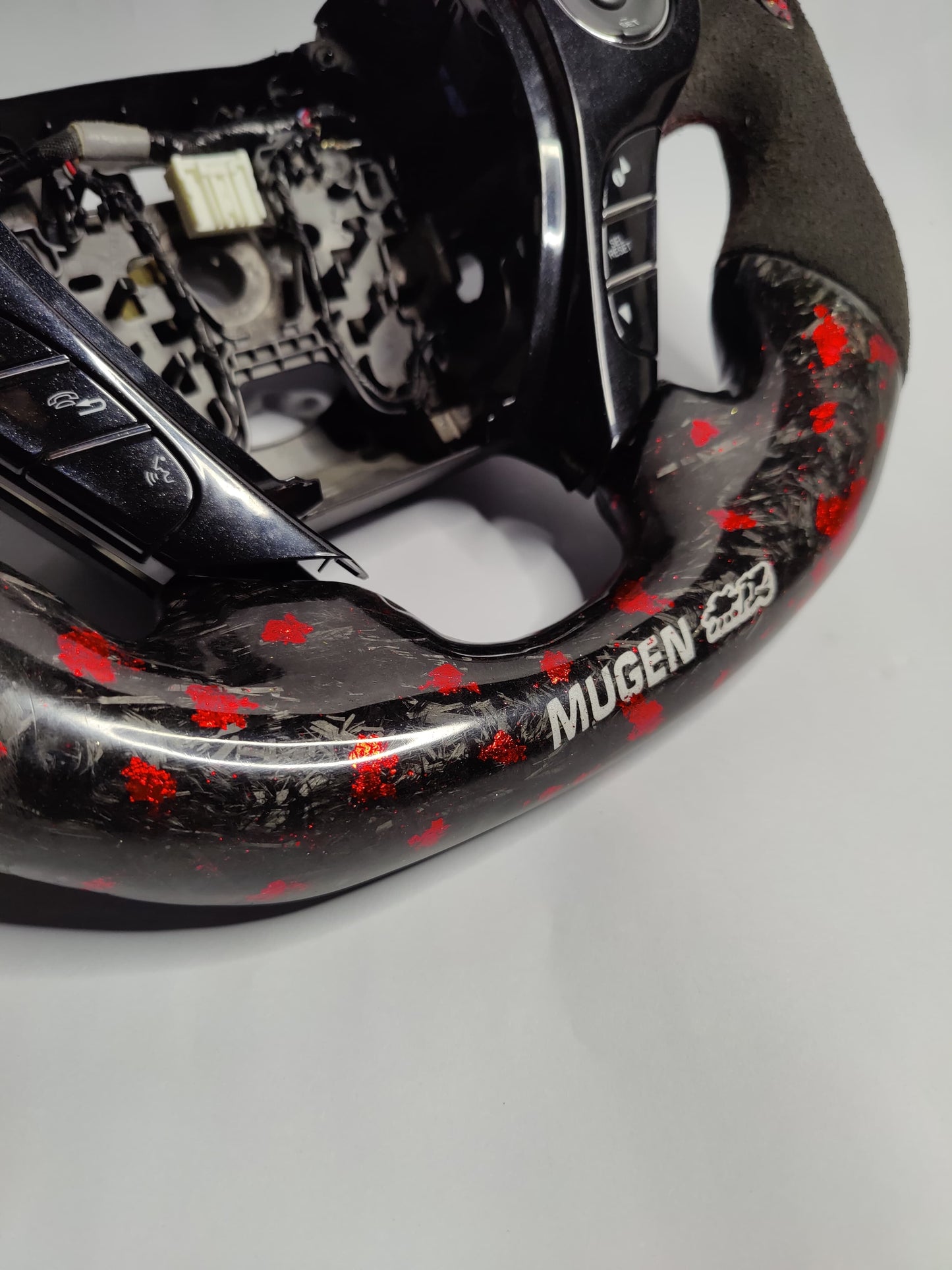 Honda Accord 9th Generation 2013-2017 (CR2, CR3, CR6)Forged Carbon with Red Flakes Steering wheel